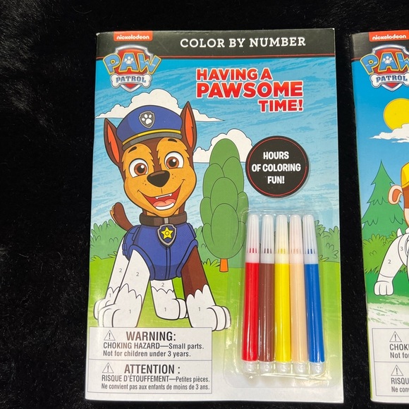 PAW Patrol Color by Number Books with Markers (Set of 2) - Fun Kids Activity Set - Picture 4 of 6